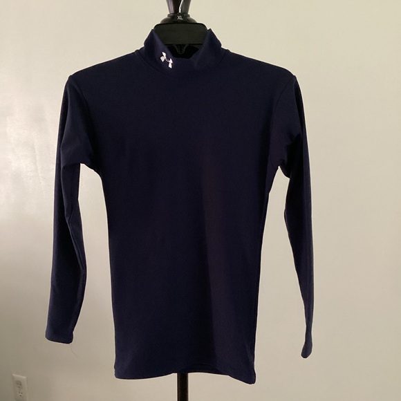 Under Armour Dark Blue ColdGear Sweatshirt Women’s Size Small - Picture 1 of 6